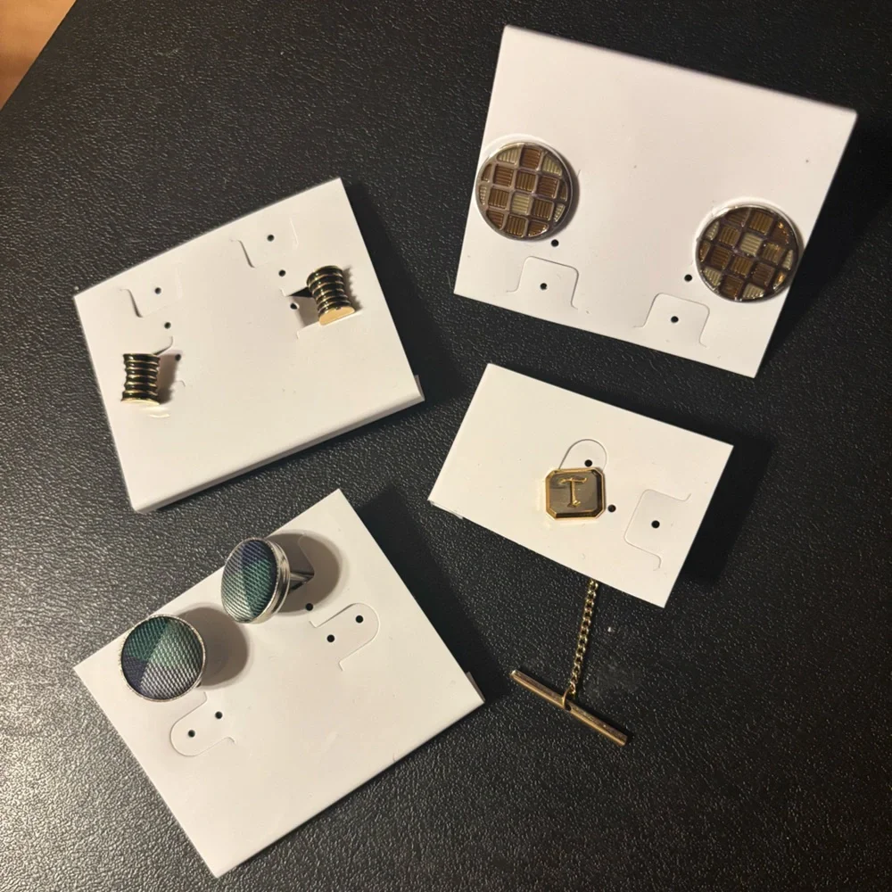 Gold and Silver Cufflinks LOT Vintage -flawed- **2 for 20**
